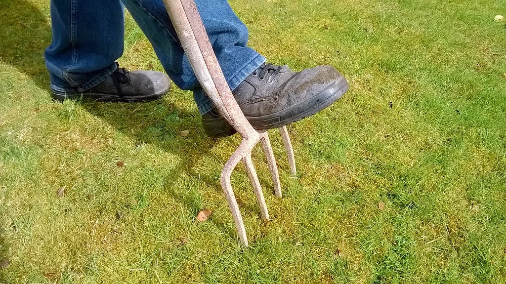 gazon beluchten in voorjaar
