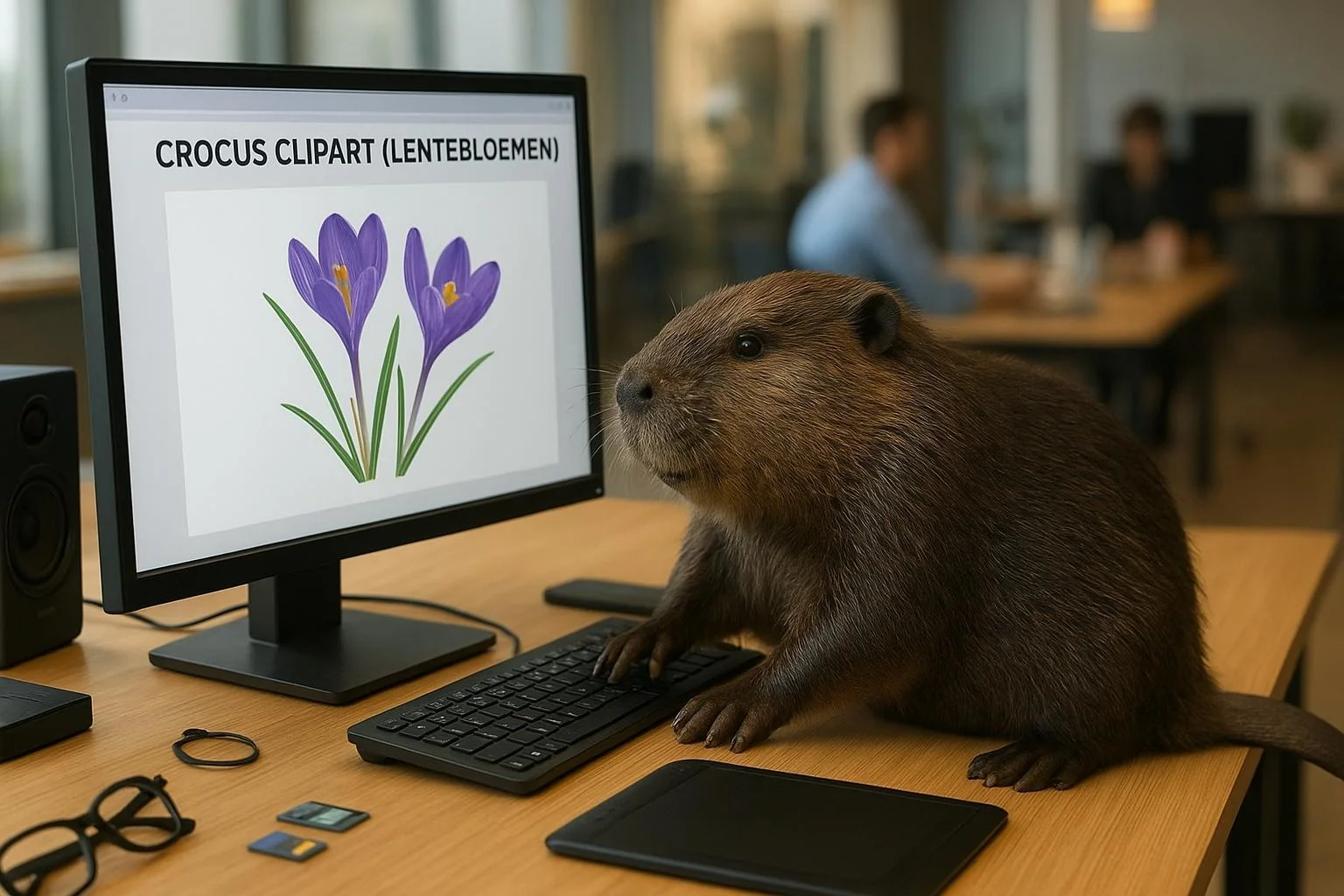 Crocus Clipart, Spring Flowers